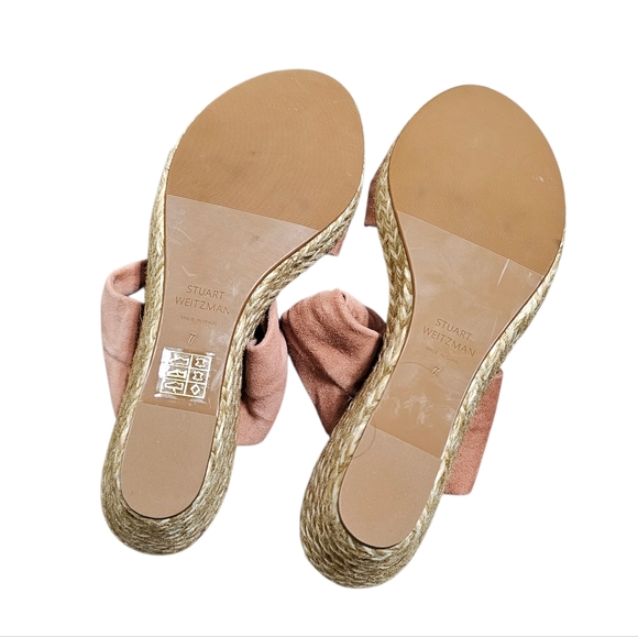 Stuart WeitzmanWomen's Sarina Espadrille Wedge Slide Sandals - Picture 6 of 7